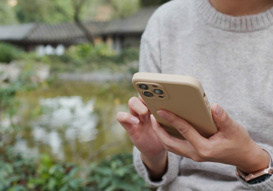 Teenager on cell phone